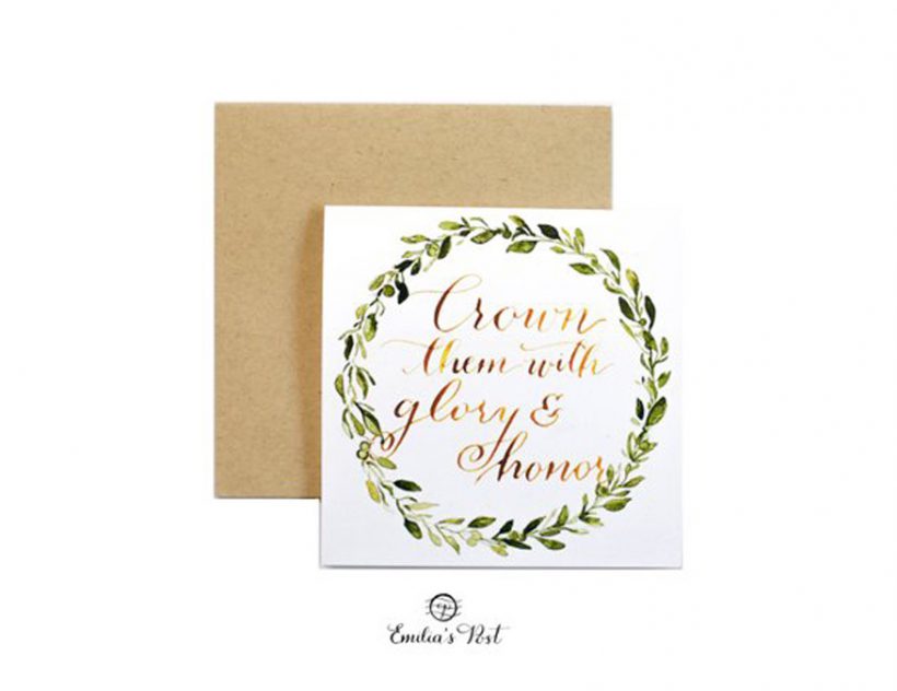 Crown Them Greeting Card 1