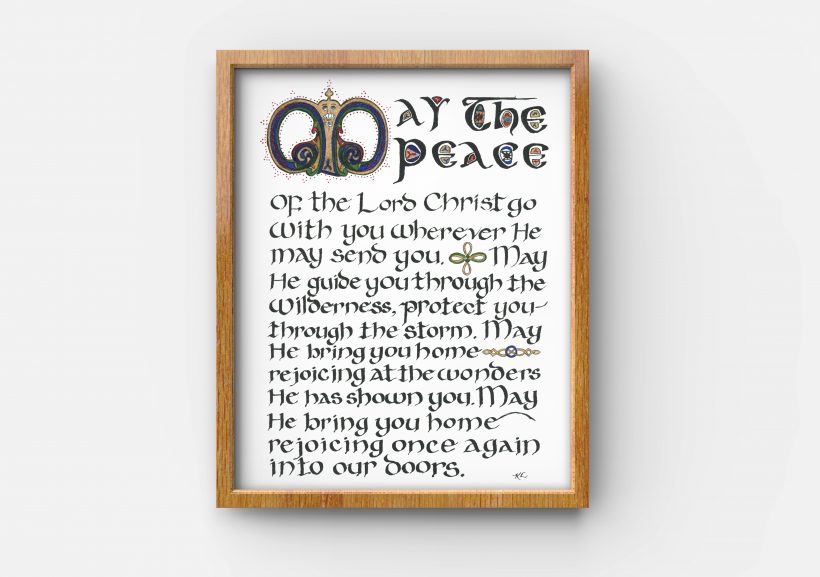 Celtic Blessing framed